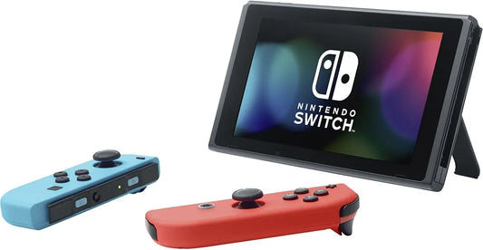 Nintendo Console Switch avec Joy-Con bleu néon et rouge néon