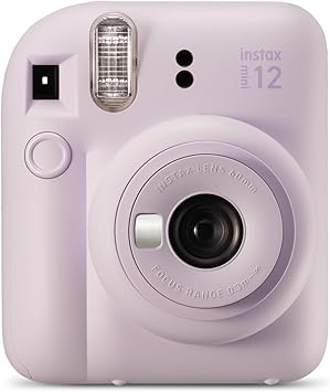 Fujifilm instax Mini Appareil Photo instantané 12, Exposition Automatique avec Objectif Selfie intégré, Violet Lilas