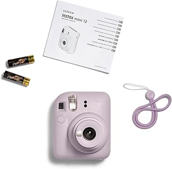 Fujifilm instax Mini Appareil Photo instantané 12, Exposition Automatique avec Objectif Selfie intégré, Violet Lilas